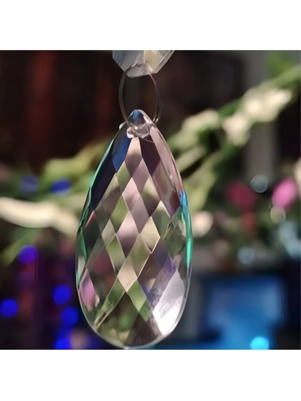 Crystal Diamond Ornaments Christmas Tree Decorations 30pk Clear Plastic